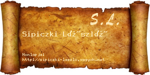 Sipiczki László névjegykártya